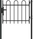 vidaXL Hekpoort BOXTEL 103 x 124,5 cm Gepoedercoat Staal Grijs
