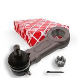 febi bilstein 41308 Pitman Arm met kasteelmoer en splitpen, pak van één | Compatibel met: MITSUBISHI L200, PAJERO SPORT I