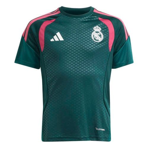 adidas Performance junior real madrid voetbalshirt - donkergroen/roze