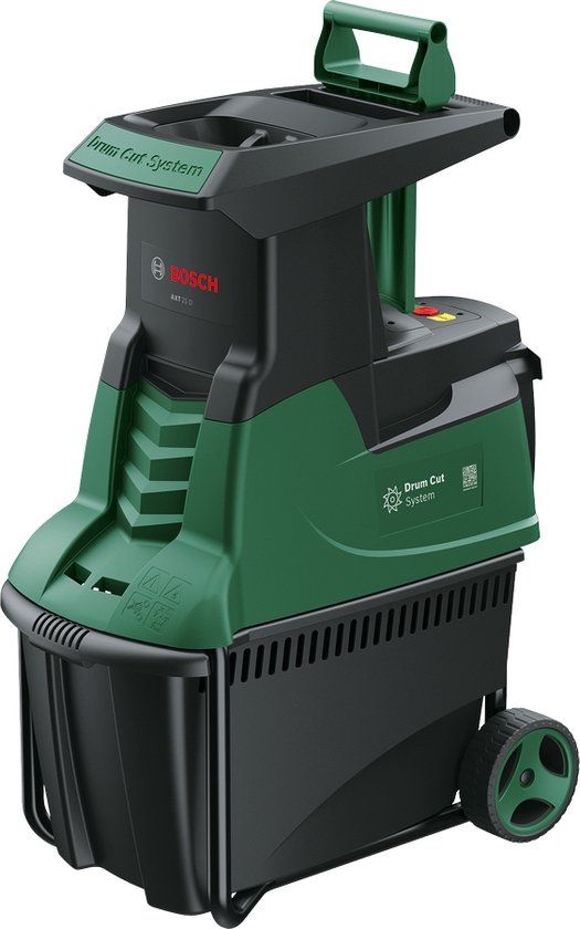 Bosch AXT 25 D Electric Shredder - 2500W - Includes 53L Collection Box and Pusher