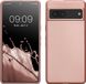 kwmobile telefoonhoesje geschikt voor Google Pixel 7 - Back cover in metallic roségoud