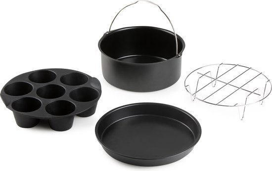 DOMO 167 Accessoires Airfryer - Heteluchtfriteuse Accessoires Set - Geschikt voor Airfryer (X)XL - 4 stuks