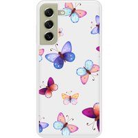 Samsung Bedrukt siliconen hoesje compatibel met Galaxy S21 FE Papillons colorés
