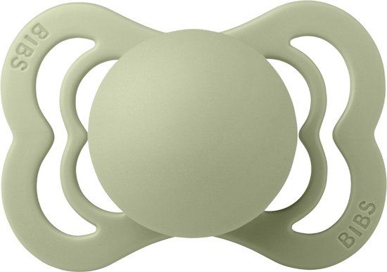 BIBS Supreme Silicone Pacifier - Sage/Hunter Green - 6+ Months - 2 Pack