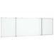 vidaXL Whiteboard magnetisch inklapbaar 160x50x1,7 cm aluminium