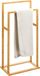 5Five Handdoeken ophang/drogen rek badkamer - bamboe hout - 42 x 24 x 82 cm - 2 leggers