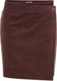 WE Fashion Dames corduroy rok - Dark grey - Katoen - Maat: XS