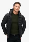 Superdry Hooded Fuji Sport Padded Jkt Heren Jas - Black - Maat S