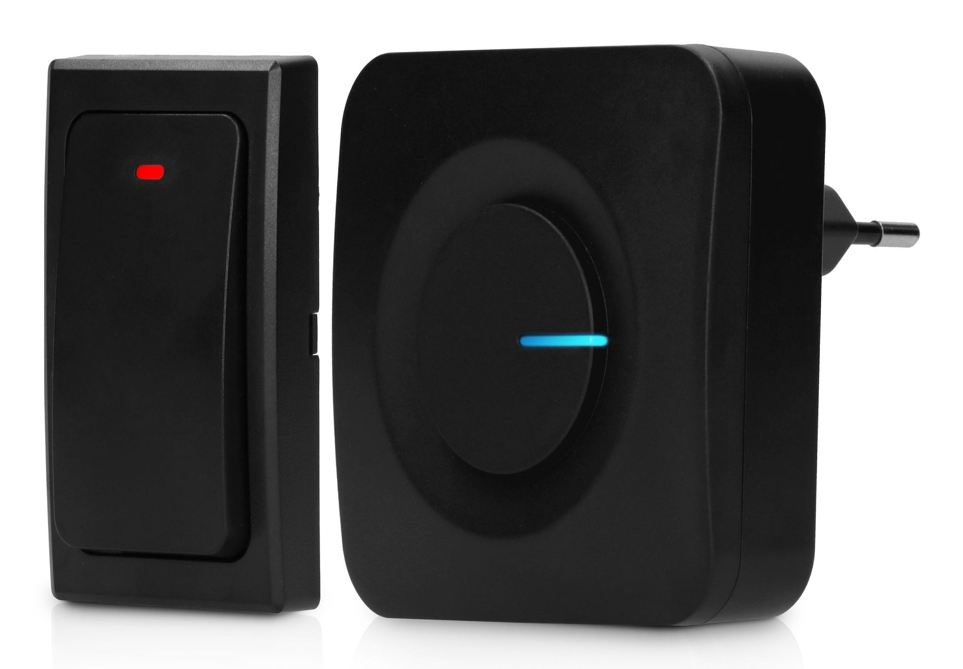 Alecto ADB30ZT - Draadloze deurbel - Zwart - Zonder batterijen