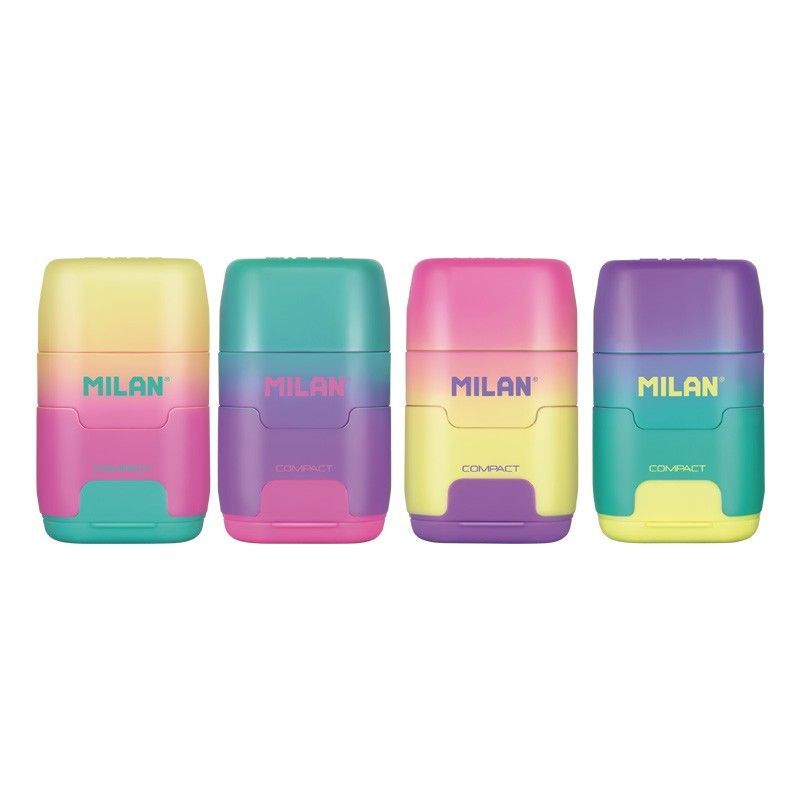 Gum en Puntenslijperset Milan Compact Sunset Multicolour (16 Stuks)