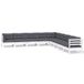 vidaXL 9-delige Loungeset met Kussens Massief Grenenhout Wit