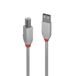 LINDY 36683 Câble USB gris 2m