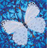 Diamond Dotz Papillon Blanc Diamond Painting 30x30 cm