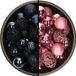 Decoris Kerstballen 74 stuks - Donkerblauw en Roze - 6 cm - Kunststof