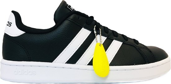 Adidas Grand Court Heren Sneakers - Core Black/Ftwr White/Ftwr White - Maat 41.5