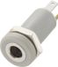 TRU COMPONENTS 718489 Jackplug 3,5 mm Bus, montage vertical Nombre de pôles : 4 Stéréo Argent 1 pièce(s)