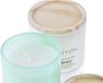 DKD Home Decor Kaars Katoen Magnolia Kristal MDF Wit Groen Was (2 Stuks) (8 x 8 x 9 cm)