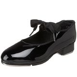 Capezio N625 Jr. Tyette Tapschoen Zwart Patent Dames 40.5 EU Breed