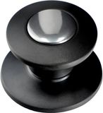 KADAX Potdekselgreep, 4 stuks, zwart-zilver