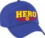 Bellatio Decorations Hero pet blauw voor kinderen - superheld baseball cap - hero jarig / kado pet