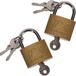 FX Tools Hangslot met sleutel - 2x - 40 mm beugel - 3 sleutels - 15 x 10 x 1.5 cm - sloten