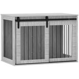 PawHut hondenkooi - afsluitbaar - met schuifdeur - 98 x 58 x 61 cm