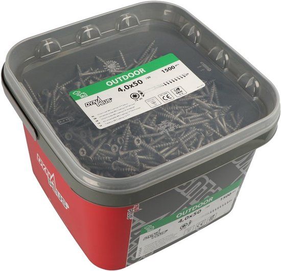 Dynaplus - Spaanplaatschroef - Platte kop - Torx - 6 x 120mm - AR-Coating - 200 stuks