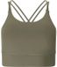 Athlecia Vrouwenbeha Elli V2, L, Stoffige Olijf, Polyester, Elastaan, Lichte ondersteuning, Voorgevormde cup