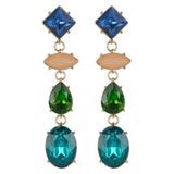 Life of Bulu Fancy Stones oorbellen blauw