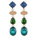 Life of Bulu Fancy Stones oorbellen blauw