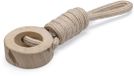 Beeztees Flostouw Dirk - Hondenspeelgoed - Kauwspeelgoed Hond - L - Koffiehout/Katoen - 38x10 cm