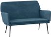 vidaXL Bankje 108x79x79 cm fluweel blauw