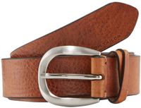 Tom Tailor - TTNANCY leren riem met afgeronde gesp - Maat 75 - light brown uni