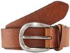 Tom Tailor - TTNANCY leren riem met afgeronde gesp - Maat 75 - light brown uni