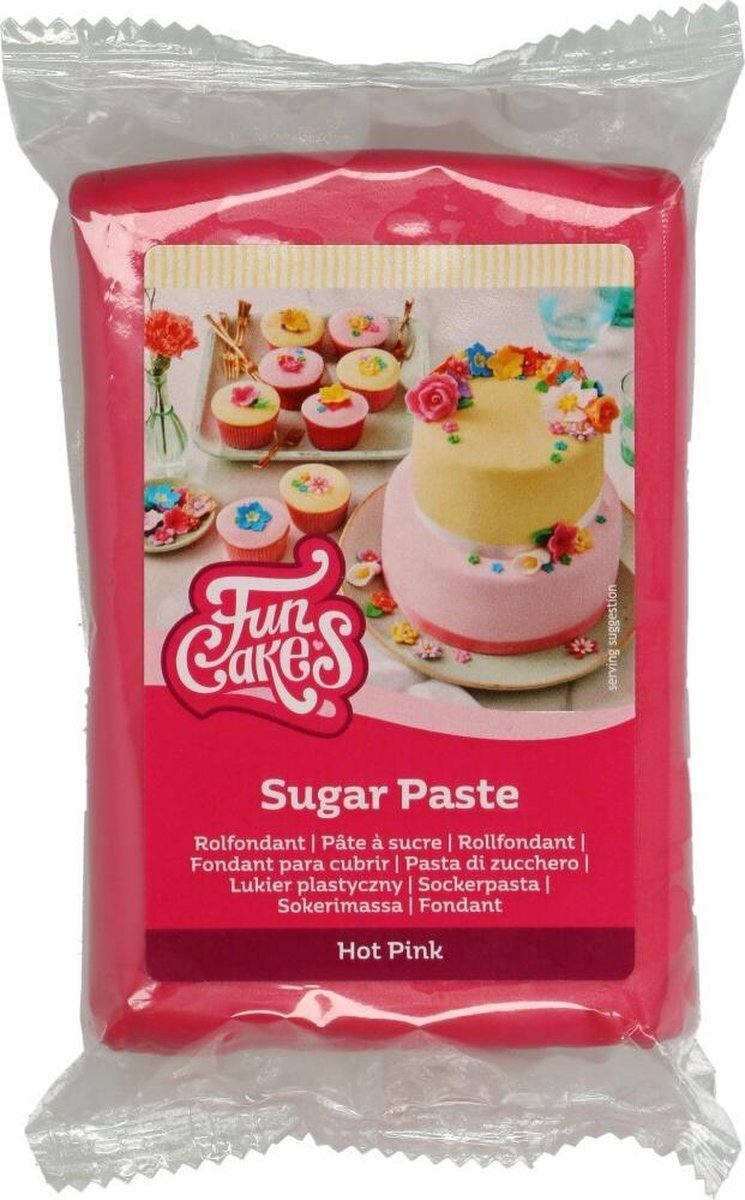 FunCakes Rolfondant Donkerroze - 250g