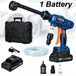 Nettoyeur haute pression sur batterie - Nettoyeur haute pression mobile - Moteur sans balai de 300 W - 1300 PSI - Buse 6 en 1 - Auto-amorçant, hauteur de refoulement de 1,5 m - Batterie non incluse