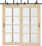 vidaXL Schuifdeur Hardware Kit 213,5 cm Staal Zwart