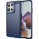 Motorola Coque pour Motorola Moto G56 5G - housse etui silicone gel carbone + film ecran - BLEU FONCE
