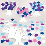 Baker Ross FX860 Winterboomdecoratiesets - Set van 5, Decoratiesets voor kunst- en knutselwerkjes voor kinderen