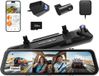 Wolfbox G900 Tripro Cabine 3CH 4K Wifi GPS 256 Go Mirror Dashcam