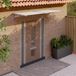 Maison Exclusive - Auvent pour porte d'entrée, gris et transparent, 239x90 cm, polycarbonate