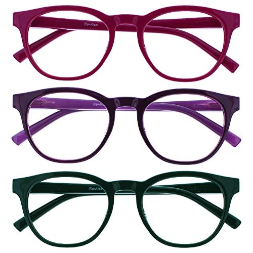 Opulize Blu - Blauw Licht Blokkeert Leesbril - +2.00 - Roze/Purper/Groen - 3 Stuks