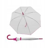 Doppler Nizza Long AC transparant met inzetband, roze, uniseks, volwassenen, eenheidsmaat