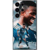 Samsung Galaxy S25 Ultra Vinicius JR Real Madrid Blauw Behang Maniacase