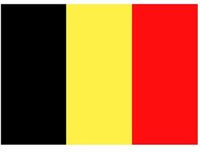 Bellatio Decorations Vlag van Belgie stickers - 10x - 7.5 x 10 cm - Binnen/buiten - voor supporters