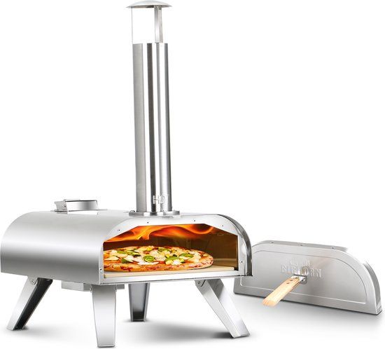 BIGHORN Pizza Pellet Oven - Pizza oven voor Buiten - Opvouwbaar - RVS - 460° - 18003