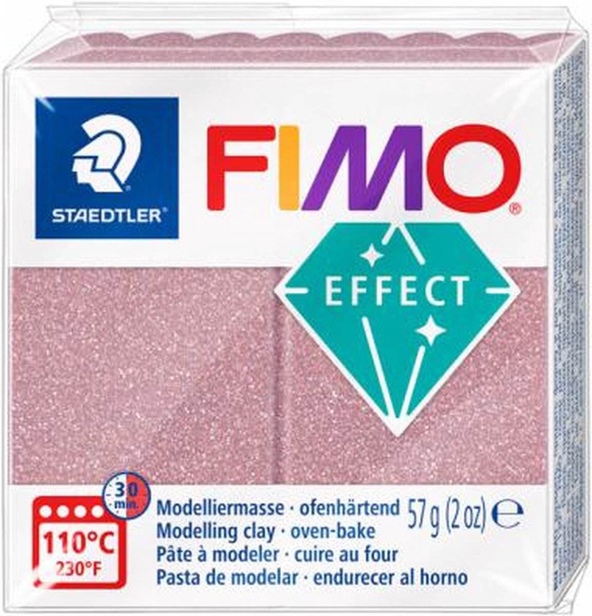 Fimo effect 57g, Roze goud 8010-212