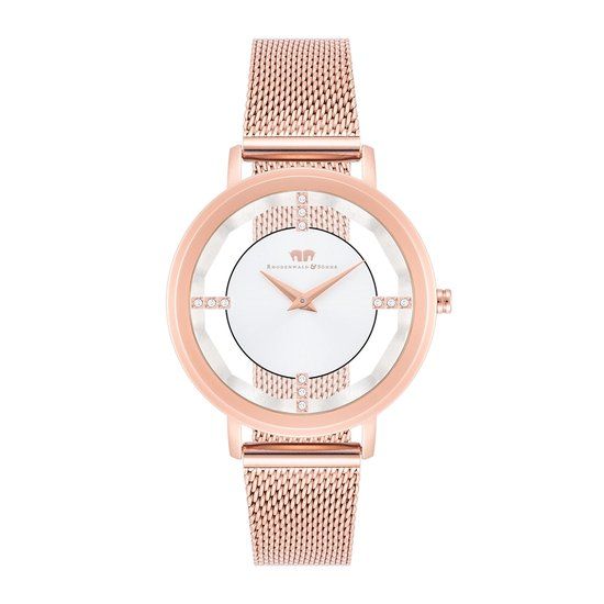 Rhodenwald Söhne Lucrezia Dameshorloge - Rosékleurig - Staal - 36 mm