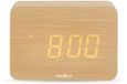 Nedis Réveil numérique - LED - Fonction snooze - Réveil - Affichage dimmable - Bois