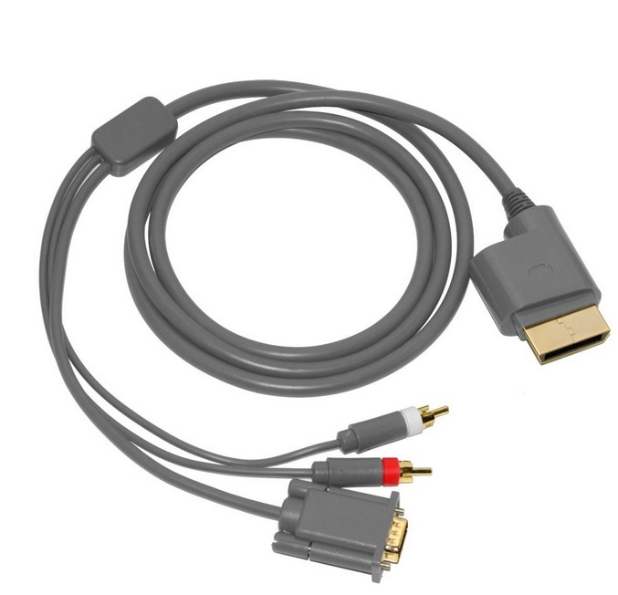 Dolphix VGA AV kabel voor XBOX 360 met Toslink - 1 8 meter